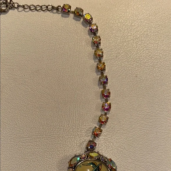 Betsey Johnson SET Nautical Anchor Sailor Pinup Statement Necklace Earrings EUC - Picture 9 of 11